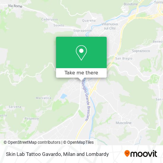 Skin Lab Tattoo Gavardo map