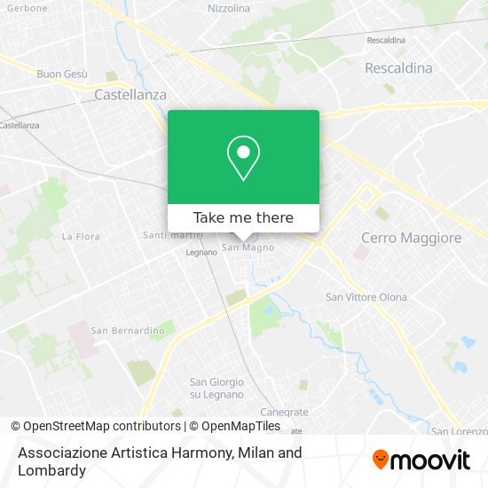 Associazione Artistica Harmony map
