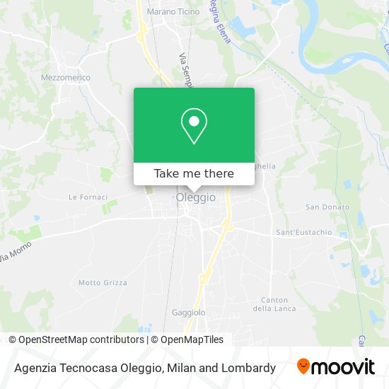 Agenzia Tecnocasa Oleggio map