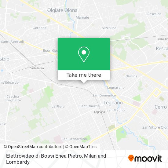 Elettrovideo di Bossi Enea Pietro map