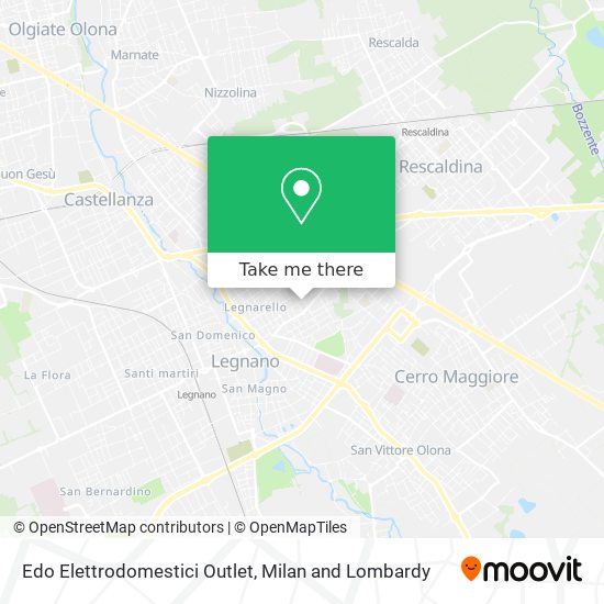 Edo Elettrodomestici Outlet map
