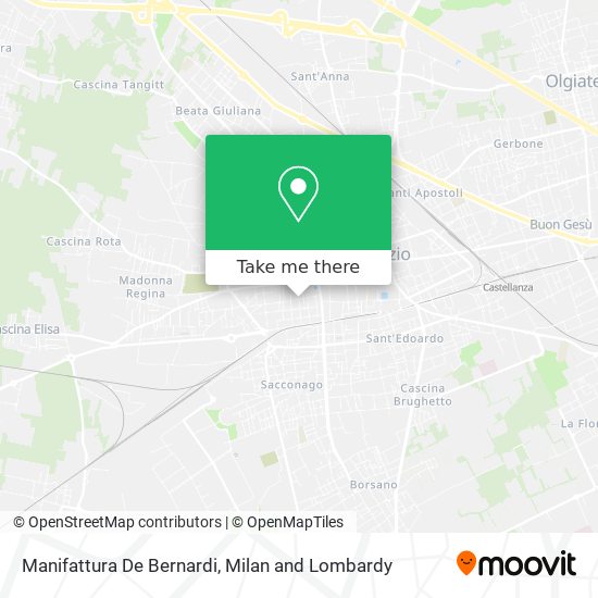 Manifattura De Bernardi map