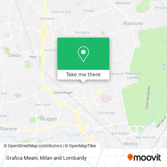Grafica Meani map