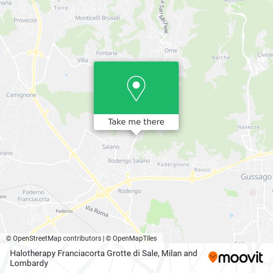 Halotherapy Franciacorta Grotte di Sale map