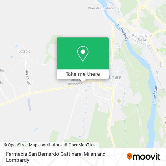 Farmacia San Bernardo Gattinara map
