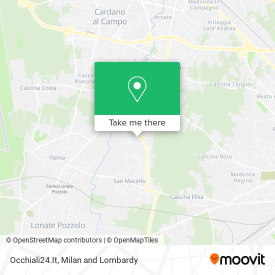 How to get to Occhiali24.It in Samarate by Bus or Train?