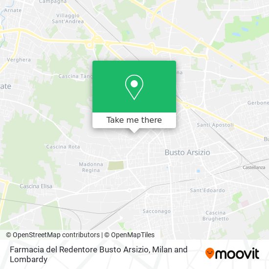 Farmacia del Redentore Busto Arsizio map