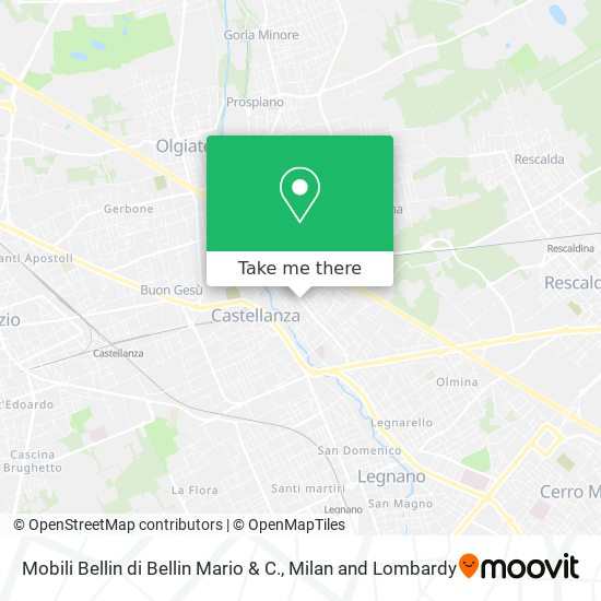 Mobili Bellin di Bellin Mario & C. map