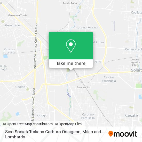 Sico Societa'Italiana Carburo Ossigeno map