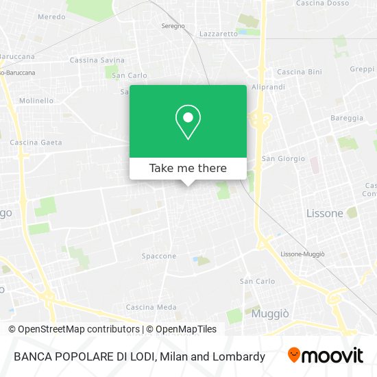 BANCA POPOLARE DI LODI map