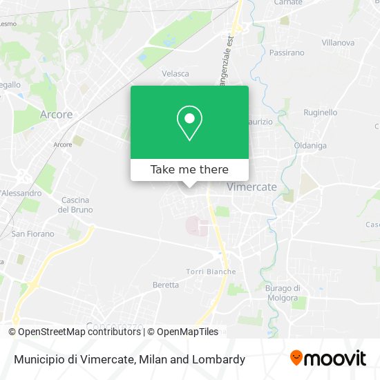 Municipio di Vimercate map