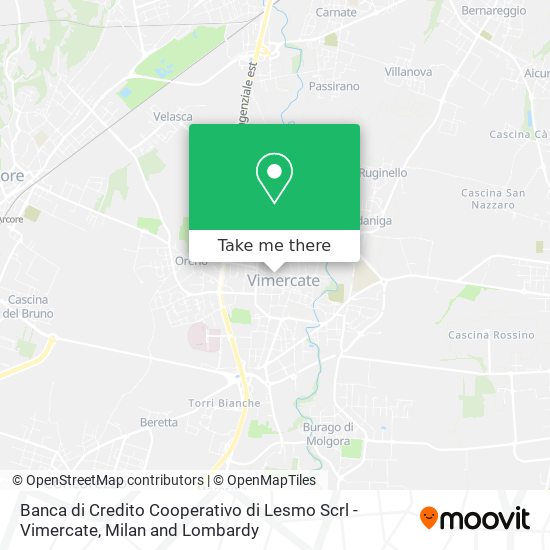 Banca di Credito Cooperativo di Lesmo Scrl - Vimercate map