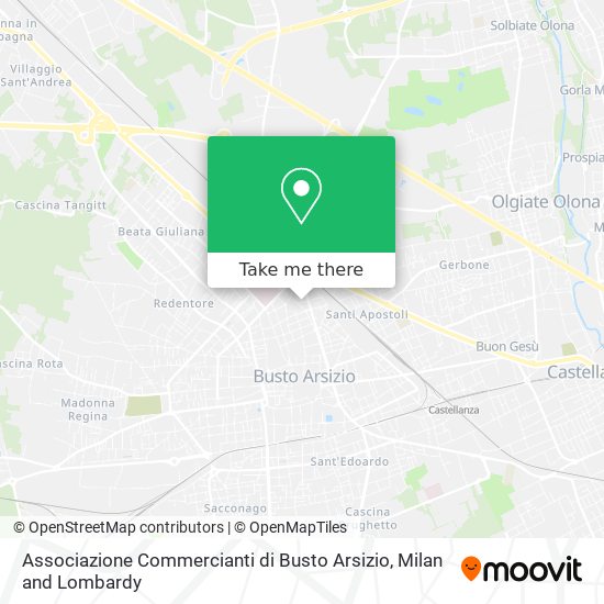 Associazione Commercianti di Busto Arsizio map