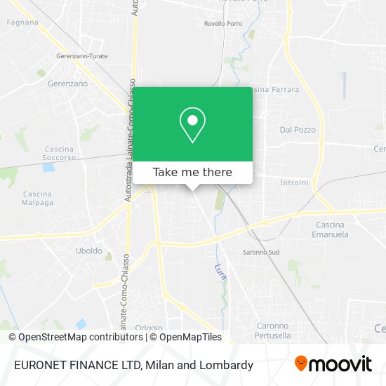 EURONET FINANCE LTD map