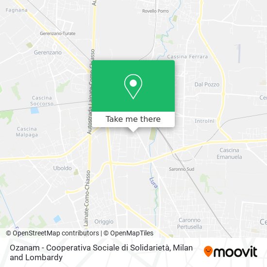 Ozanam - Cooperativa Sociale di Solidarietà map