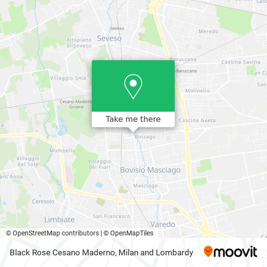 Black Rose Cesano Maderno map