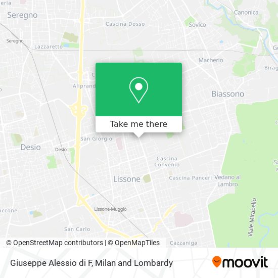 Giuseppe Alessio di F map