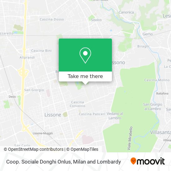 Coop. Sociale Donghi Onlus map