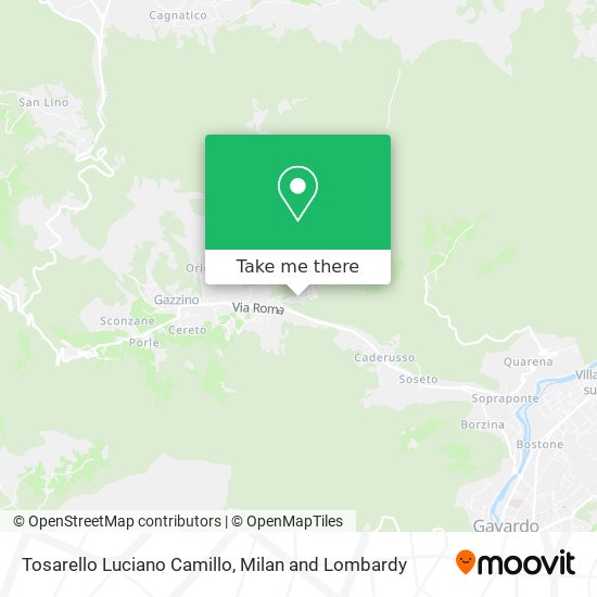 Tosarello Luciano Camillo map
