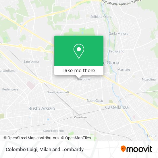 Colombo Luigi map
