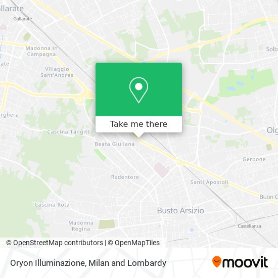 Oryon Illuminazione map