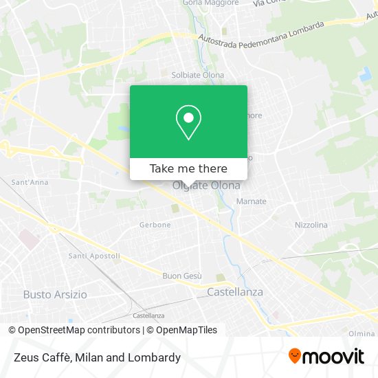 Zeus Caffè map