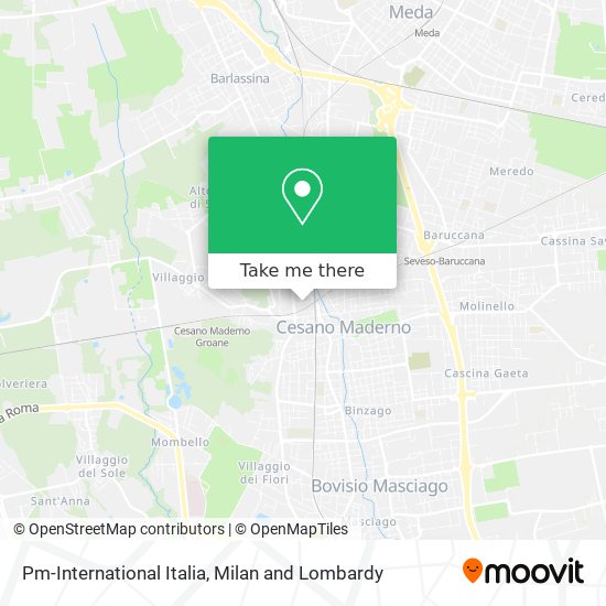 Pm-International Italia map