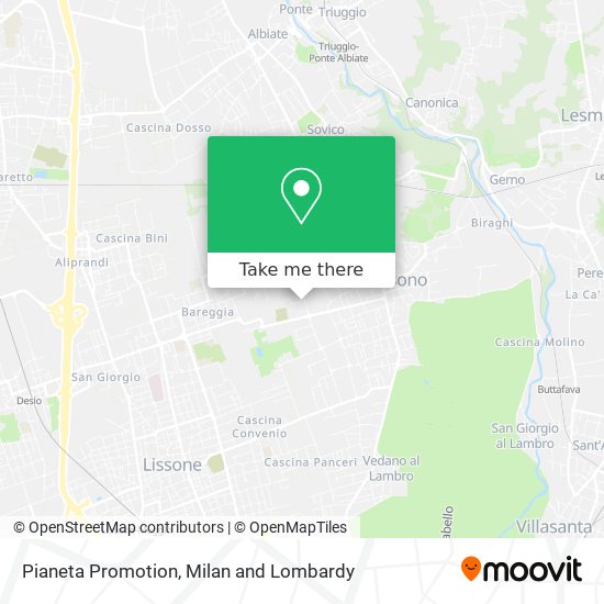 Pianeta Promotion map