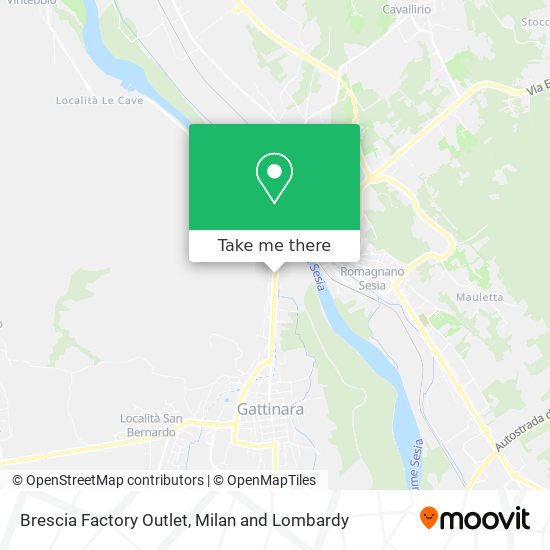 Brescia Factory Outlet map