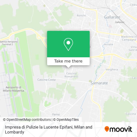 Impresa di Pulizie la Lucente Epifani map