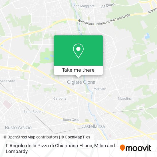 L' Angolo della Pizza di Chiappano Eliana map