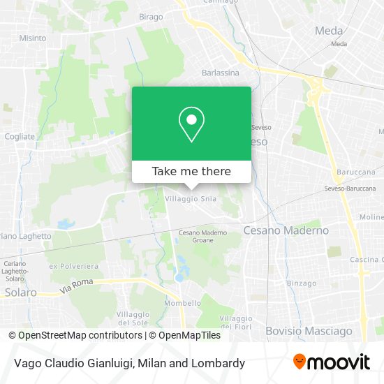 Vago Claudio Gianluigi map