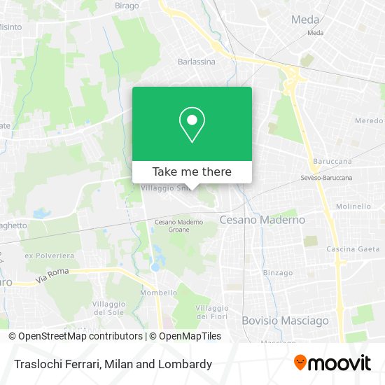 Traslochi Ferrari map