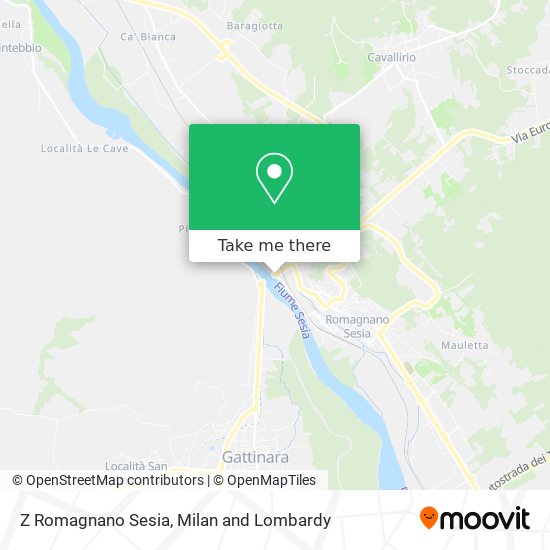 Z Romagnano Sesia map