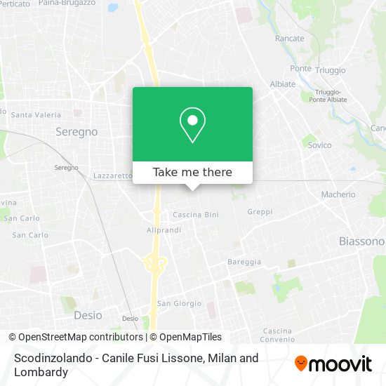 Scodinzolando - Canile Fusi Lissone map