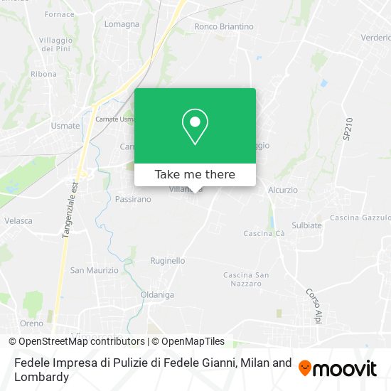 Fedele Impresa di Pulizie di Fedele Gianni map
