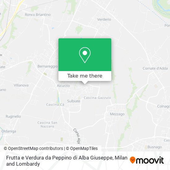 Frutta e Verdura da Peppino di Alba Giuseppe map