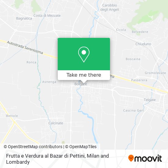 Frutta e Verdura al Bazar di Pettini map