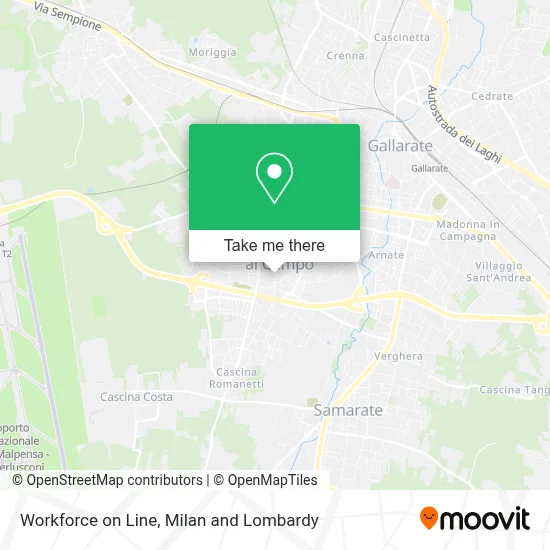 Workforce on Line map