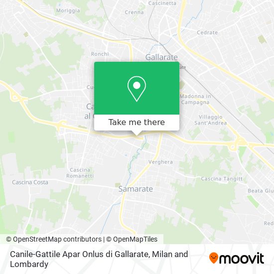 Canile-Gattile Apar Onlus di Gallarate map