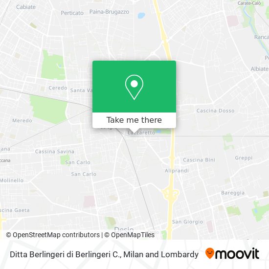 Ditta Berlingeri di Berlingeri C. map