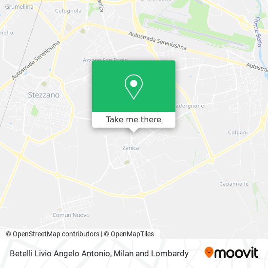 Betelli Livio Angelo Antonio map