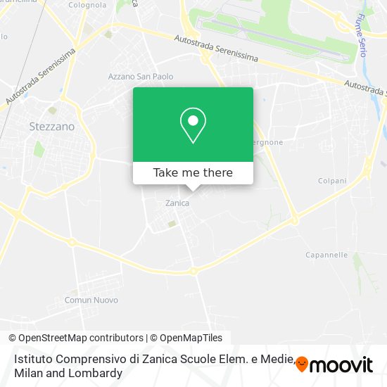 Istituto Comprensivo di Zanica Scuole Elem. e Medie map
