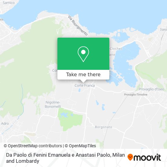 Da Paolo di Fenini Emanuela e Anastasi Paolo map