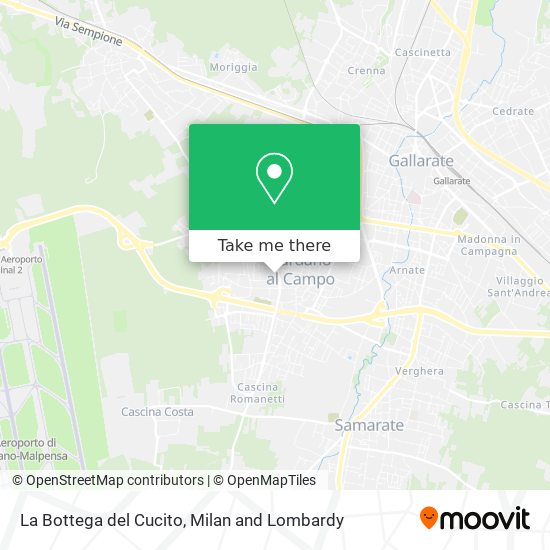 La Bottega del Cucito map