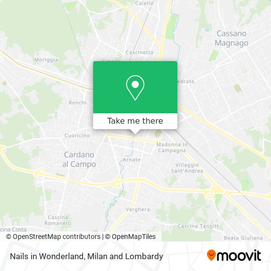 Nails in Wonderland map