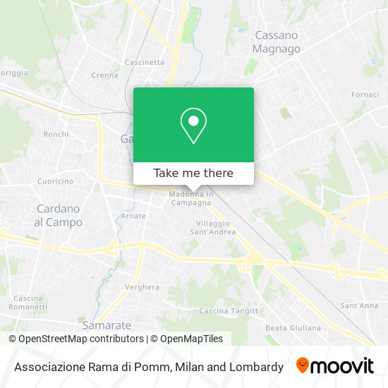 Associazione Rama di Pomm map