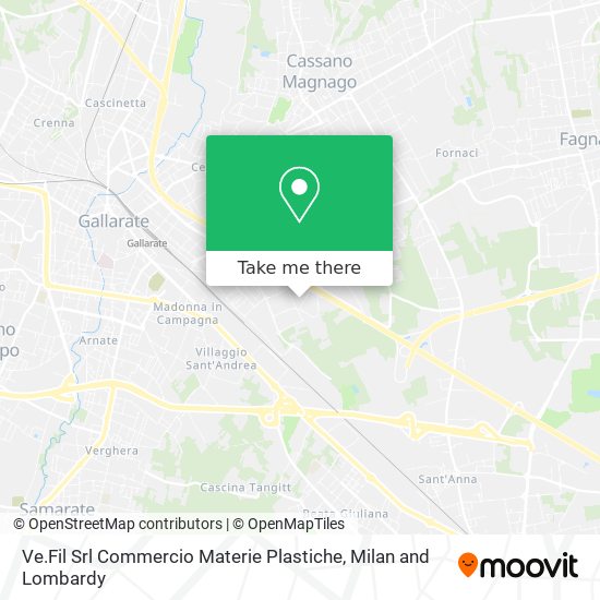 Ve.Fil Srl Commercio Materie Plastiche map
