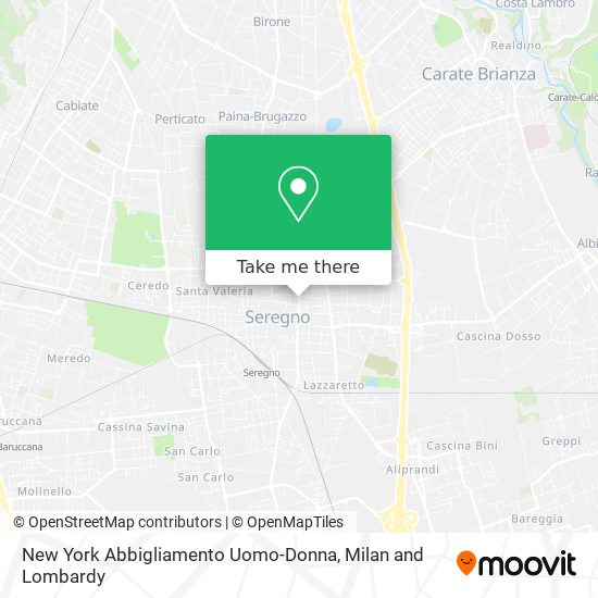 New York Abbigliamento Uomo-Donna map
