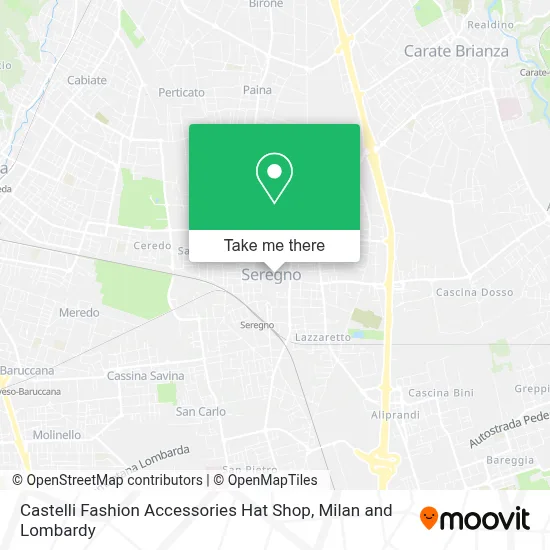 Castelli Fashion Accessories Hat Shop map